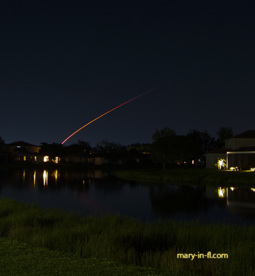 SpaceX Starlink 6-24 launch 10-21-2023 as seen in Fort Myers, FL