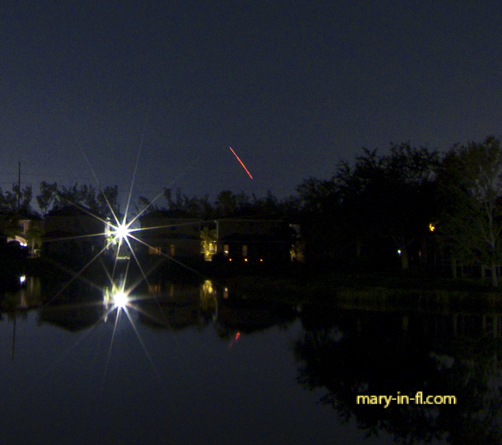 SpaceX Starlink 6-27 entry burn 11-08-2023 as seen in Fort Myers, FL
