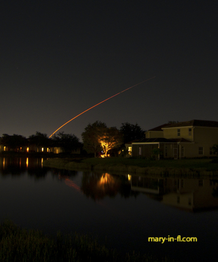 SpaceX Starlink 6-45 launch on 03-30-2024 as seen in Fort Myers, FL