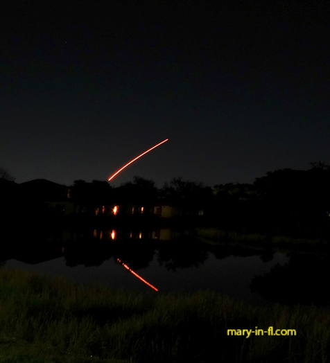 SpaceX Starlink 12-1 launch 11-25-2024 as seen in Fort Myers, FL