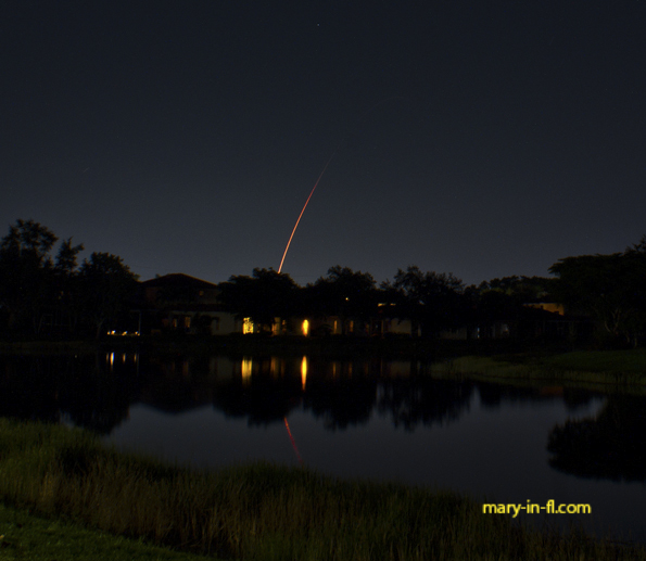 SpaceX Starlink 10-49 launch on 08-25-2026 as seen in Fort Myers, FL