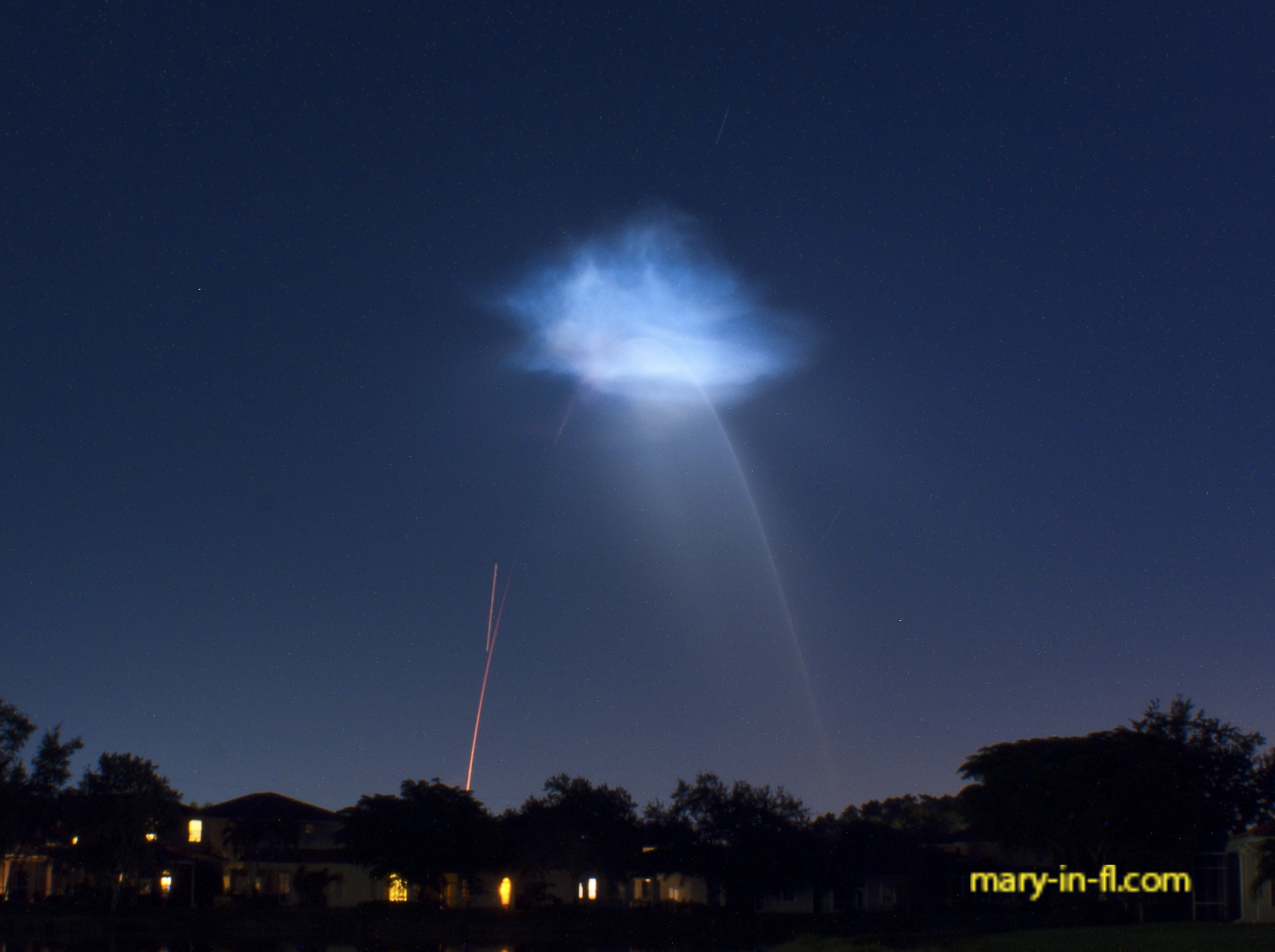 SpaceX CRS-35 launch 10-13-2026 as seen in Fort Myers, FL