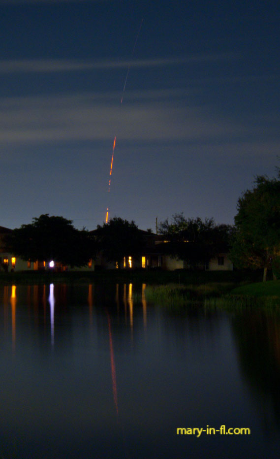 SpaceX Crew-3 launch 11-10-2021 as seen in Fort Myers, FL