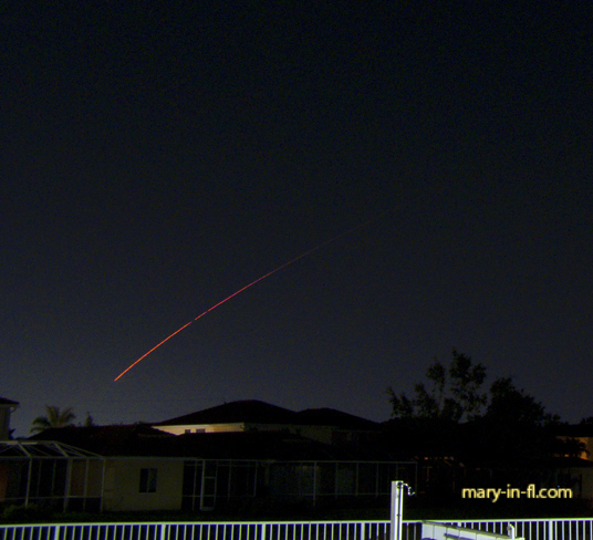 SpaceX launch 05-27-2023 as seen in Fort Myers, FL