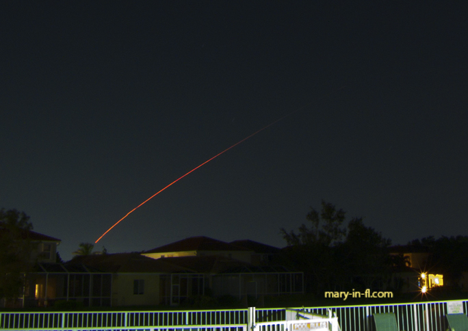 SpaceX Starlink 6-12 launch on 09-03-2023 as seen in Fort Myers, FL